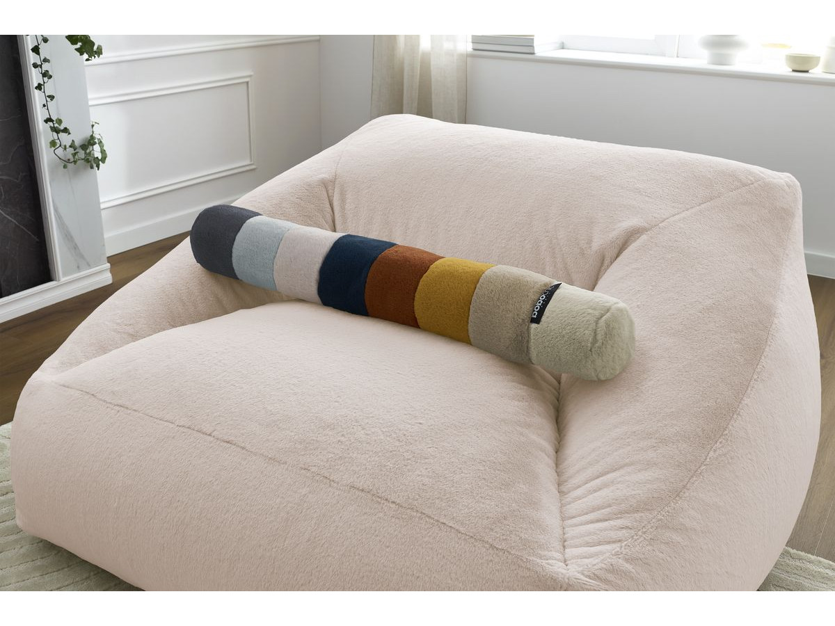Pouf ultra moelleux LILIBET tissu imitation fourrure