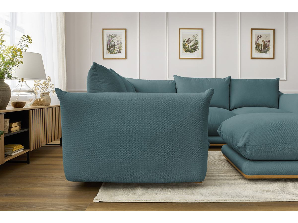 Canapé d'angle réversible ERNEST avec pouf