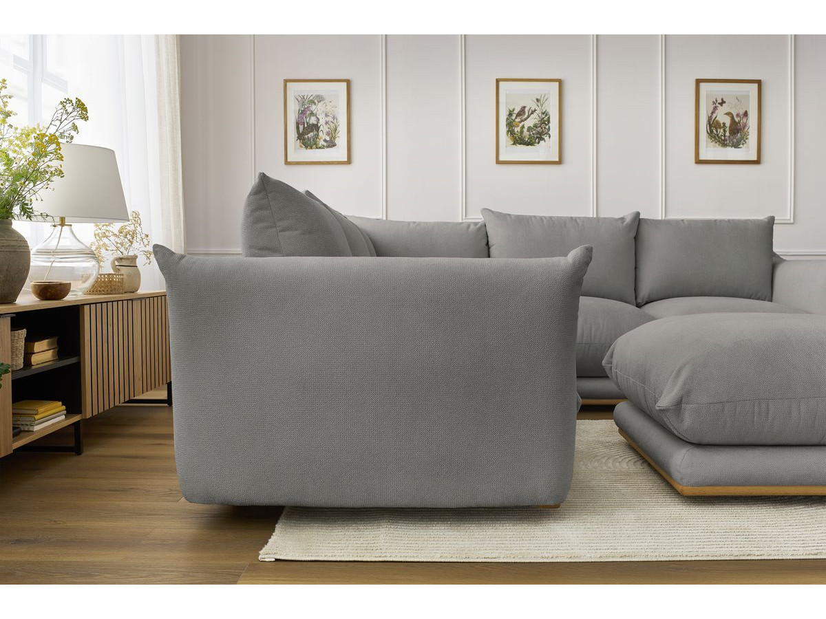 Canapé d'angle réversible ERNEST avec pouf