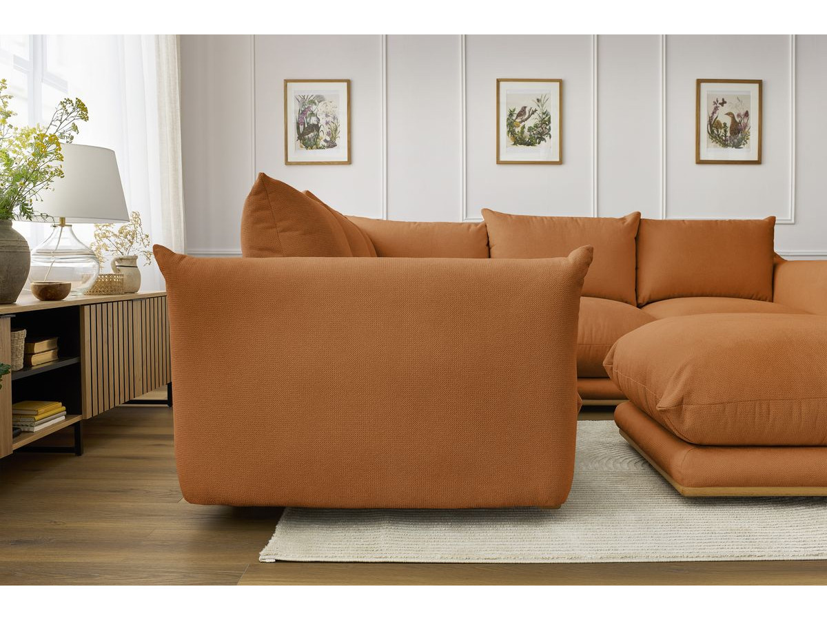 Canapé d'angle réversible ERNEST avec pouf