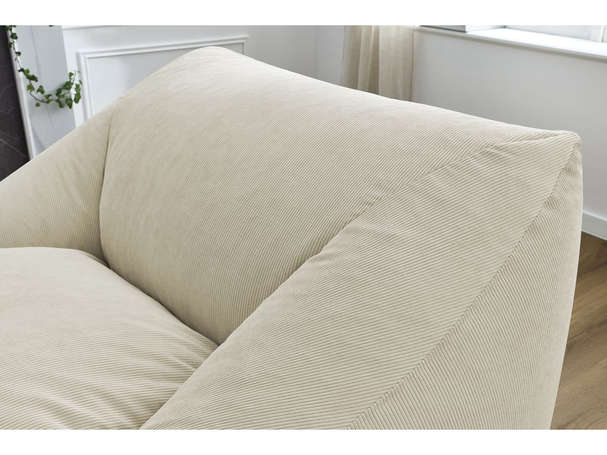 Pouf ultra moelleux LILIBET velours côtelé