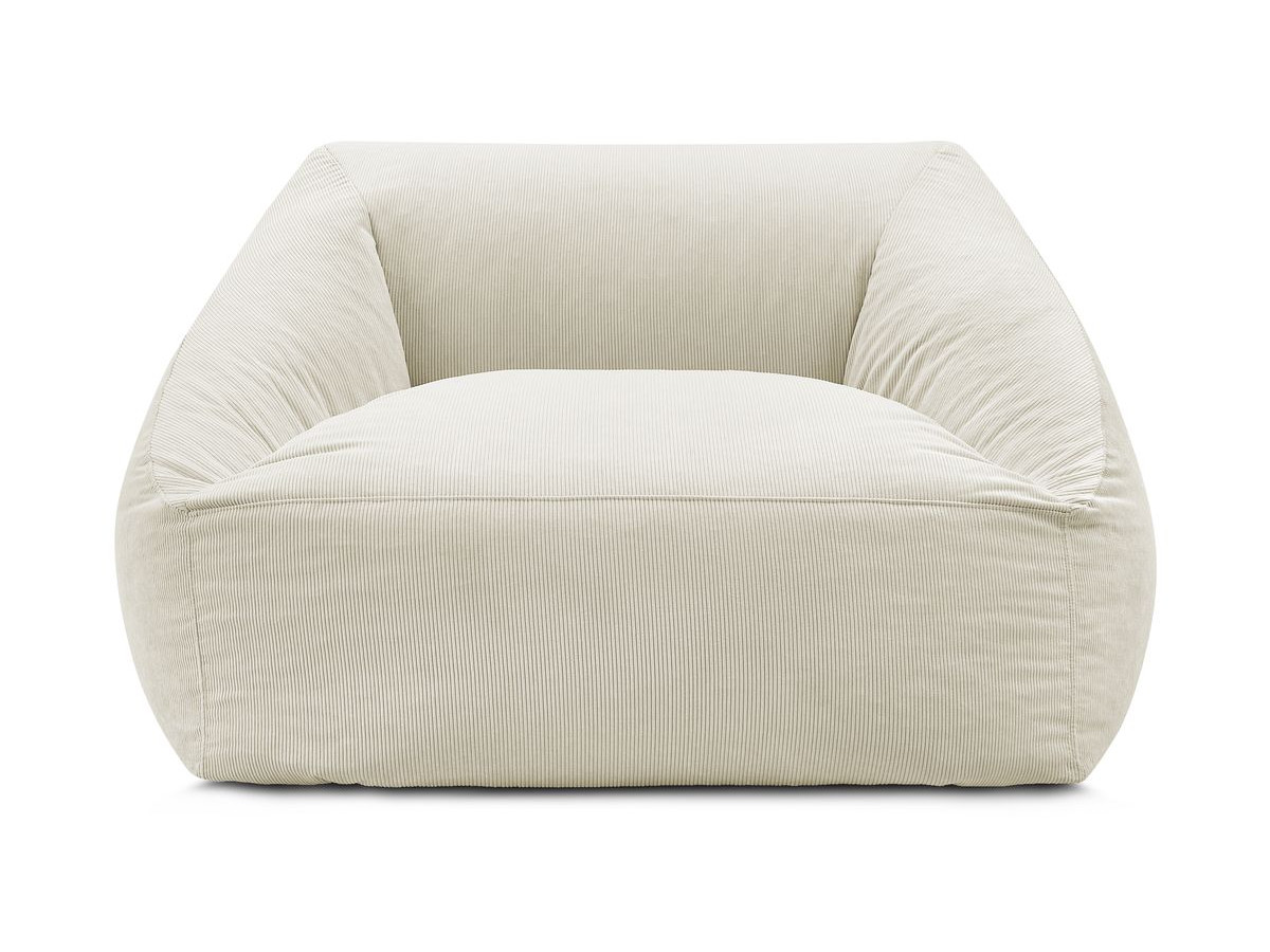 Pouf ultra moelleux LILIBET velours côtelé