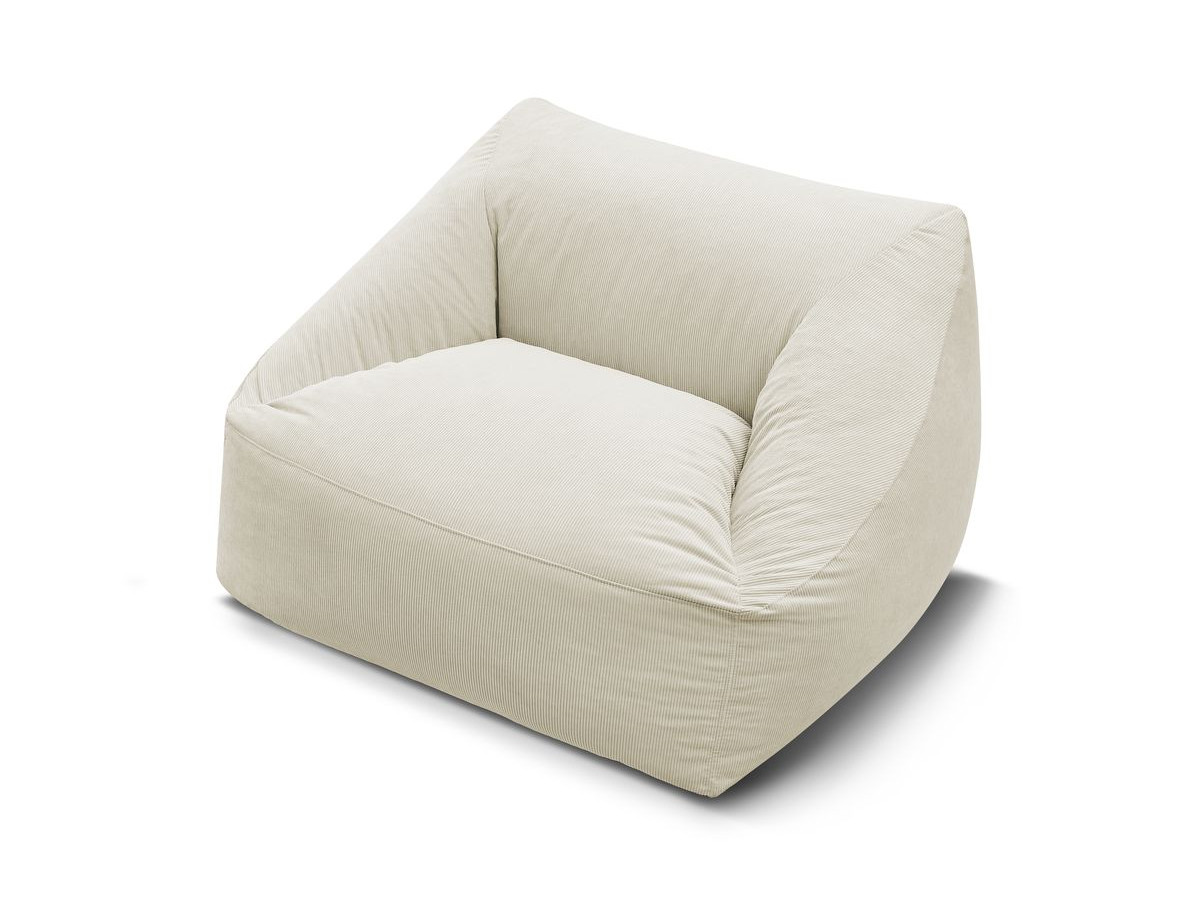 Pouf ultra moelleux LILIBET velours côtelé