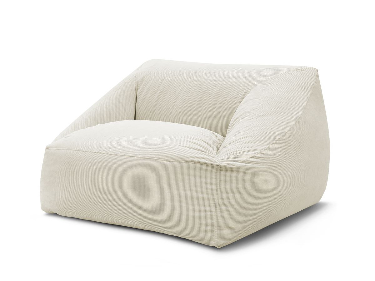 Pouf ultra moelleux LILIBET velours côtelé