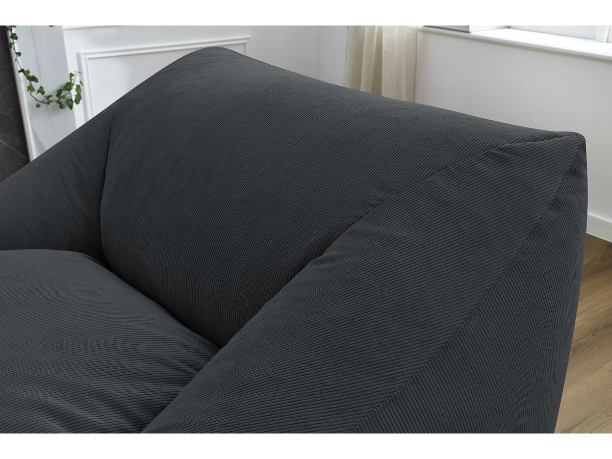 Pouf ultra moelleux LILIBET velours côtelé