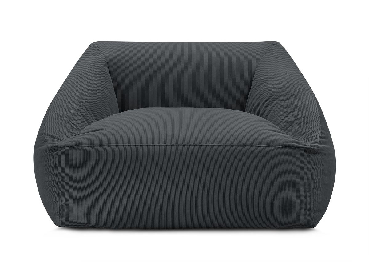 Pouf ultra moelleux LILIBET velours côtelé