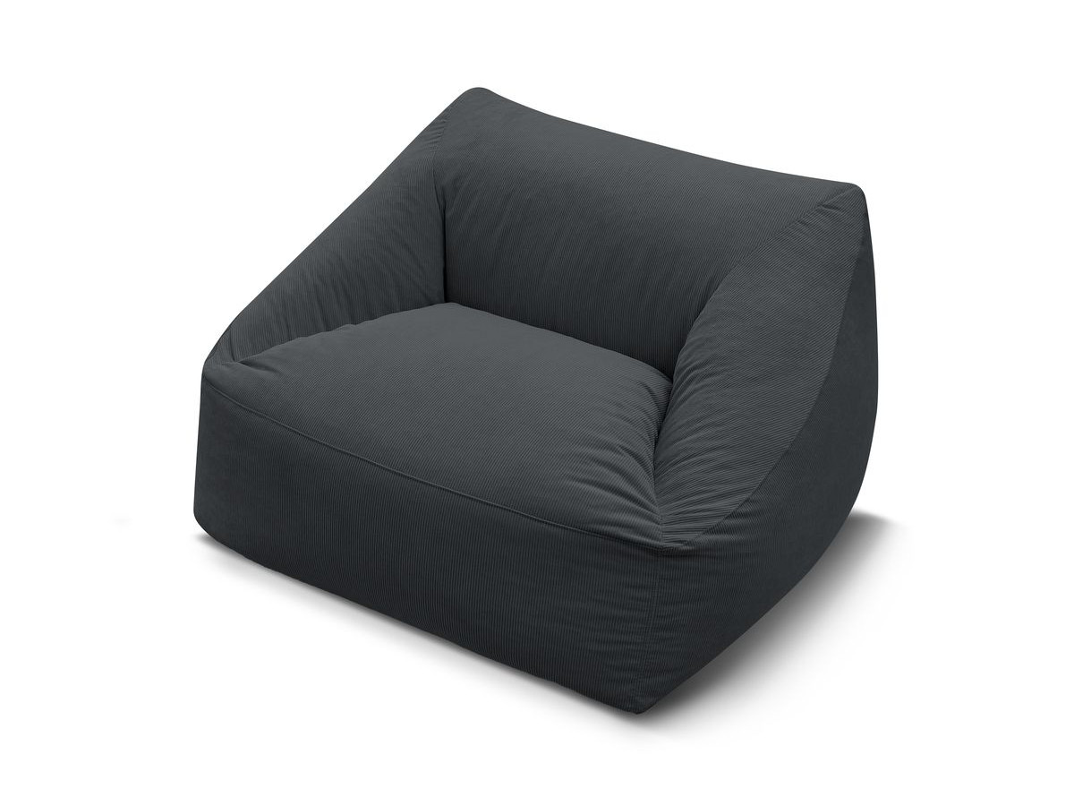 Pouf ultra moelleux LILIBET velours côtelé