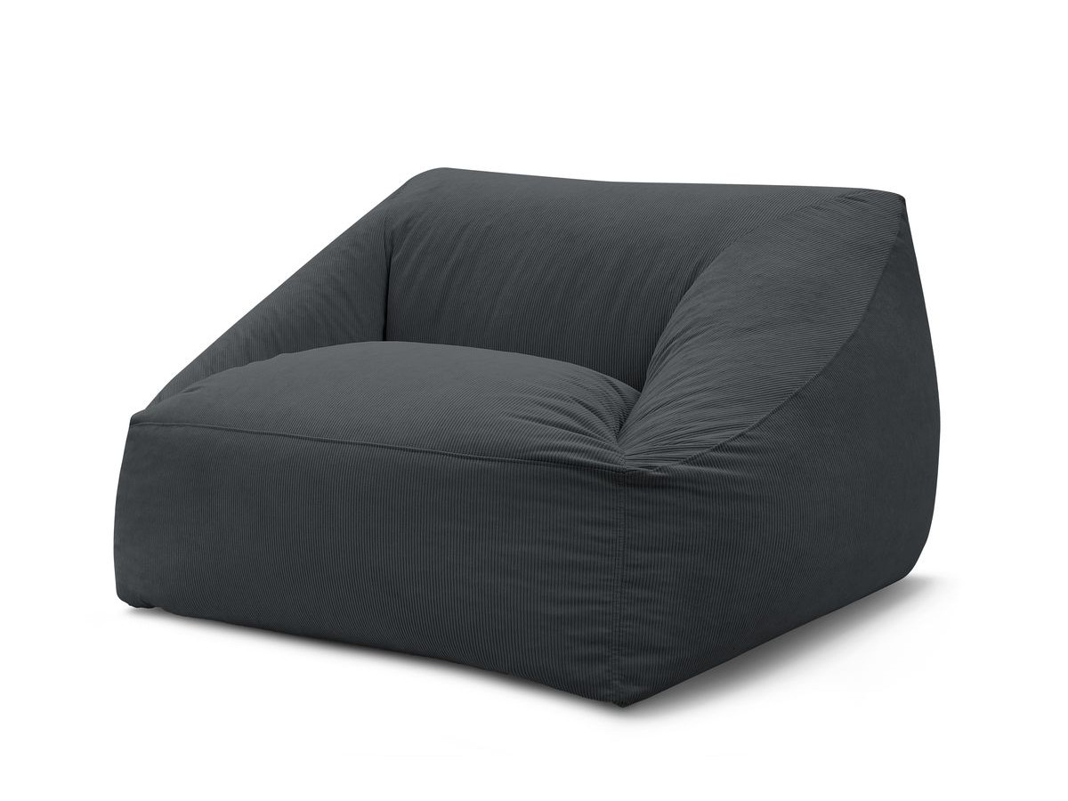Pouf ultra moelleux LILIBET velours côtelé
