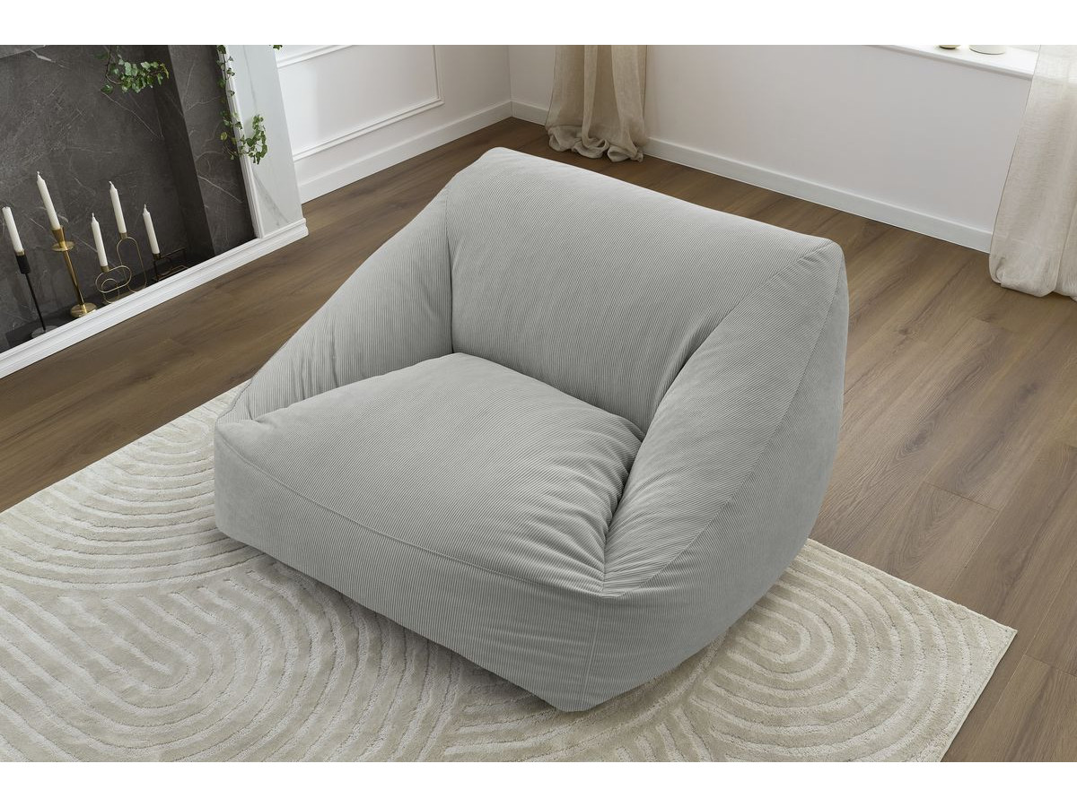 Ultrazachte LILIBET corduroy poef