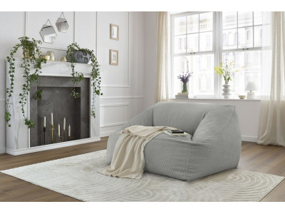 Pouf ultra moelleux LILIBET velours côtelé