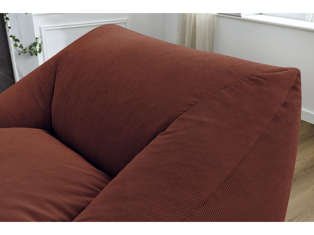 Pouf ultra moelleux LILIBET velours côtelé
