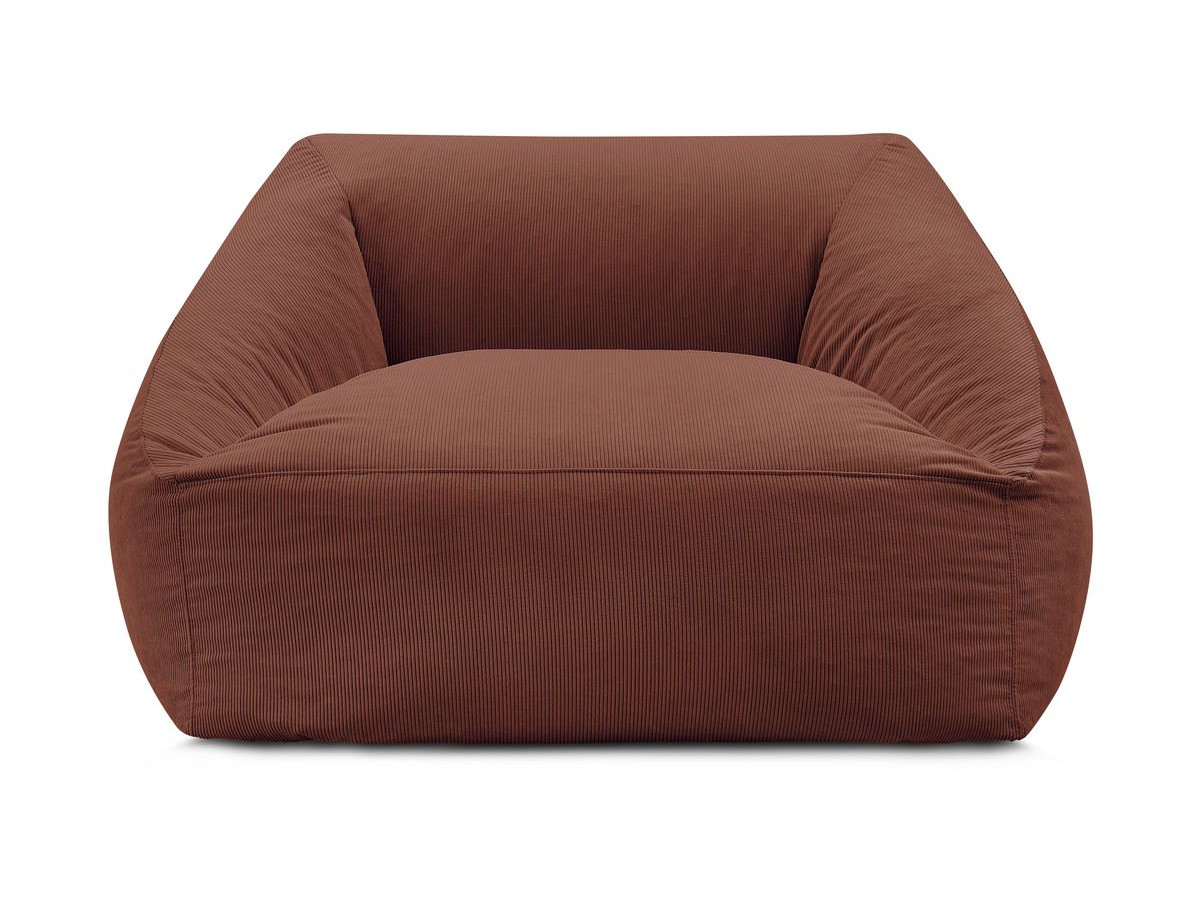 Pouf ultra moelleux LILIBET velours côtelé