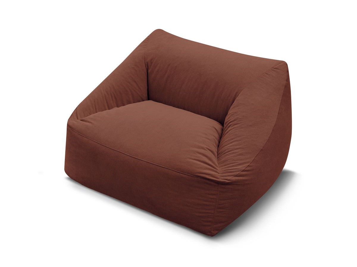 Pouf ultra moelleux LILIBET velours côtelé