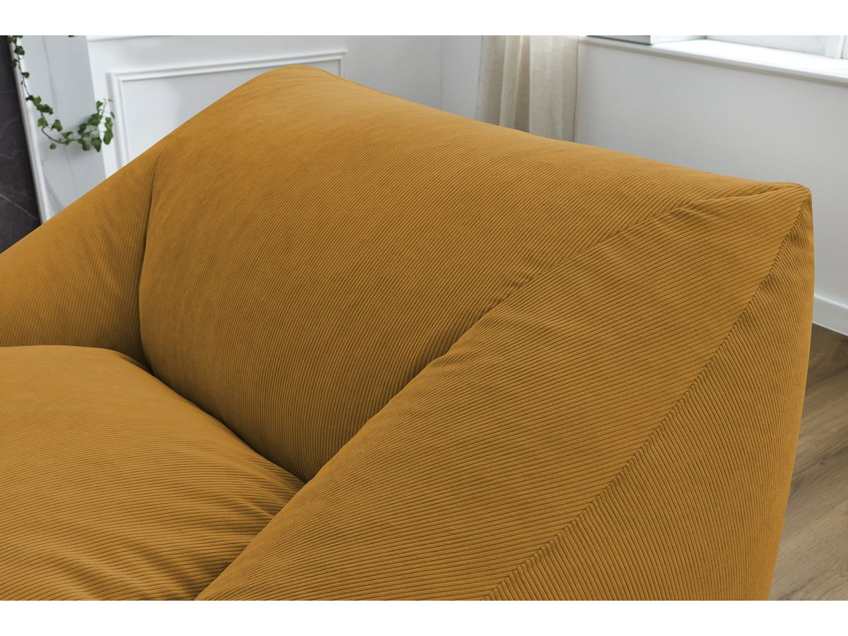 Pouf ultra moelleux LILIBET velours côtelé