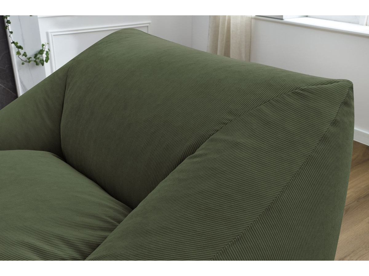 Pouf ultra moelleux LILIBET velours côtelé