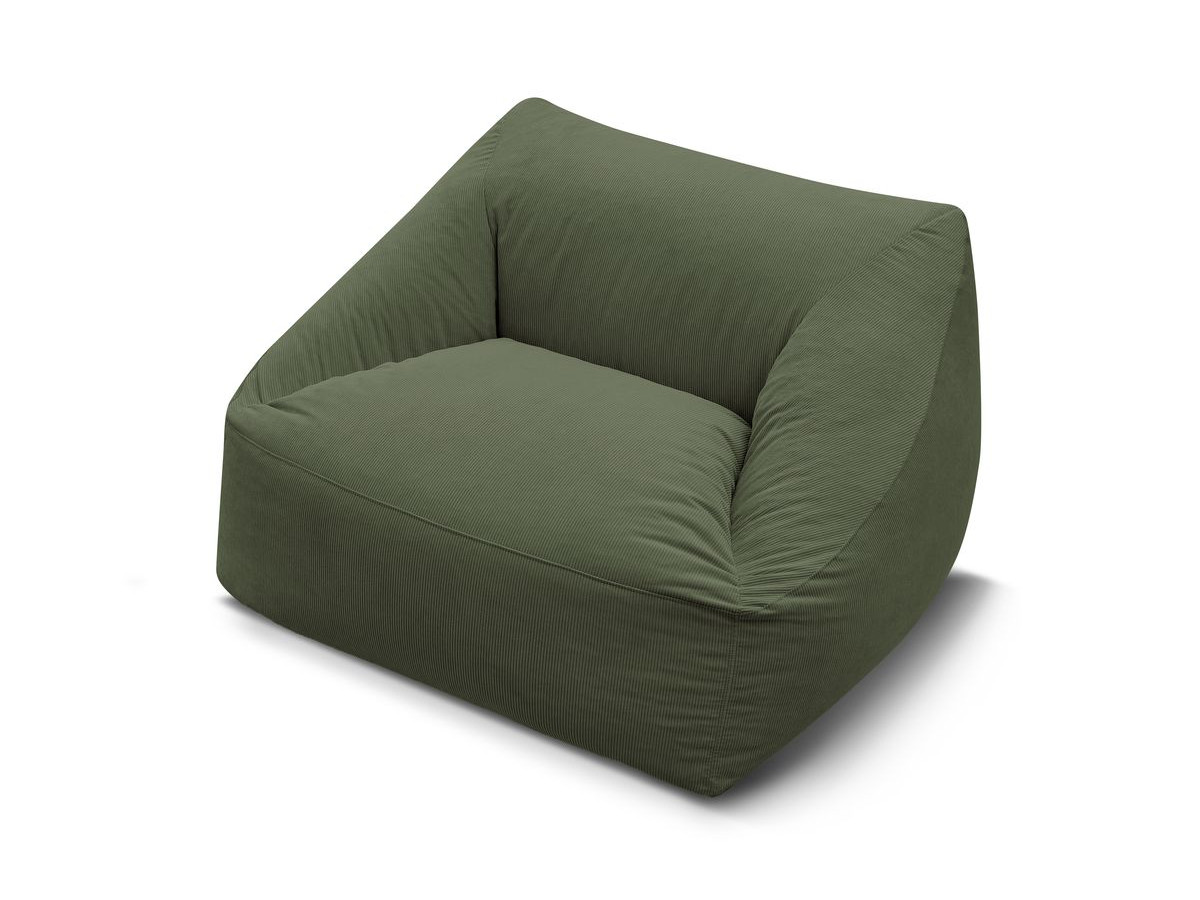 Pouf ultra moelleux LILIBET velours côtelé