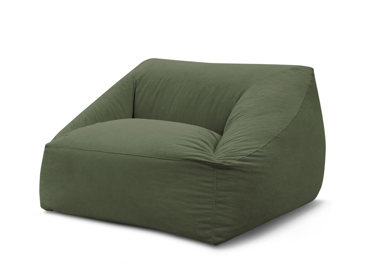 Pouf ultra moelleux LILIBET velours côtelé