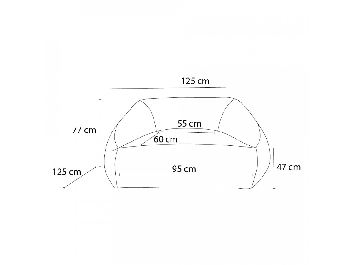 Canapé d'angle fixe EVEREST tissu chiné - Orange - Angle droit - 10 coussins