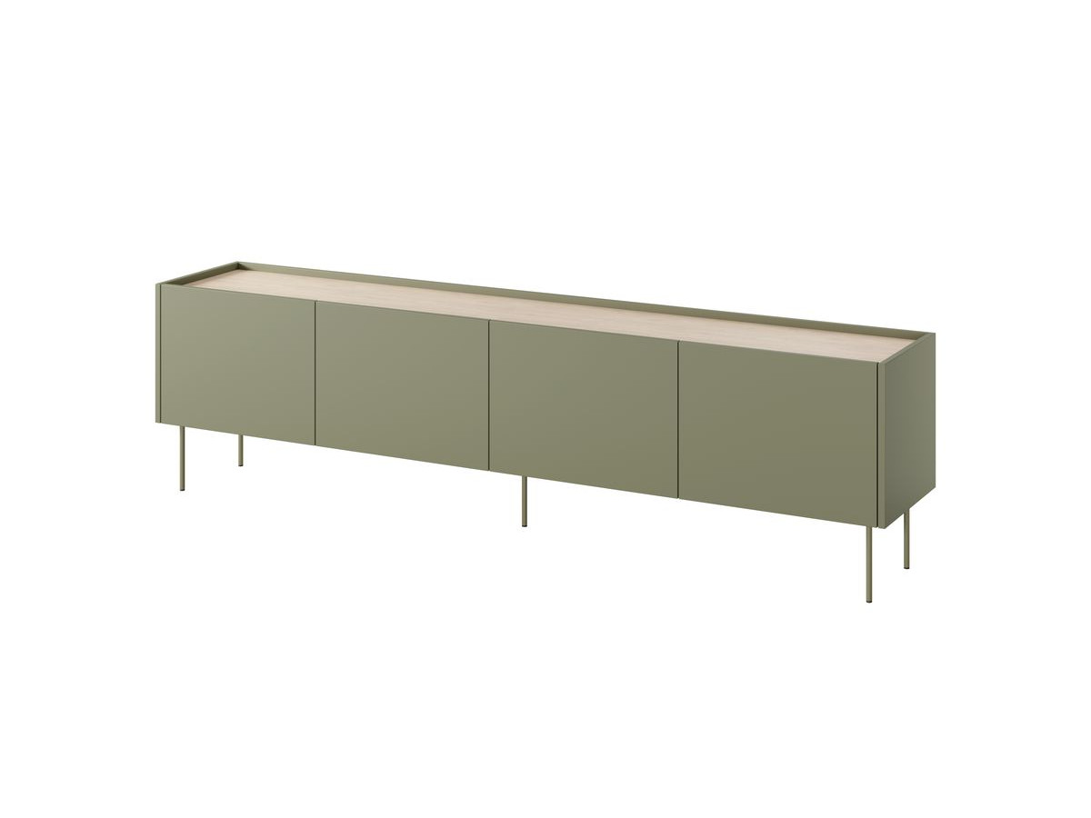 Ensemble ATLAS avec buffet 220 cm + meuble TV 220 cm vert — vue 5