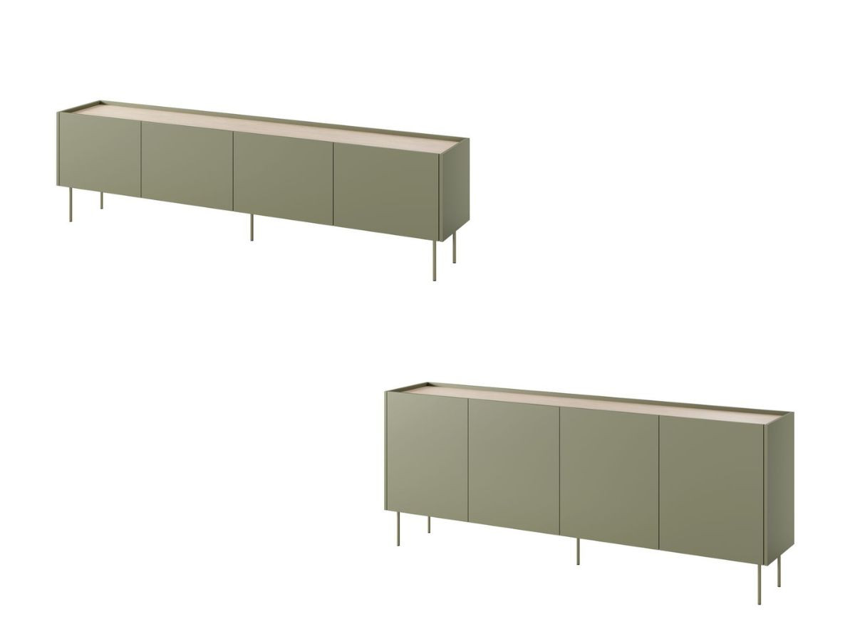 ATLAS set met 220 cm dressoir + 220 cm tv-meubel