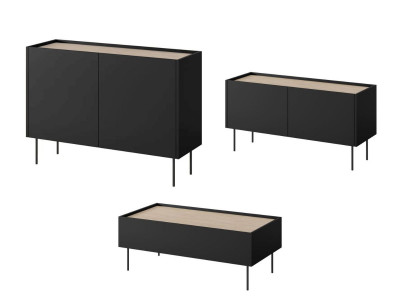 Ensemble ATLAS avec buffet 120 cm + meuble TV 120 cm + table basse 120 cm