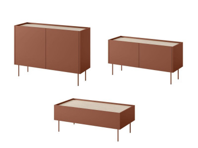 Ensemble ATLAS avec buffet 120 cm + meuble TV 120 cm + table basse 120 cm