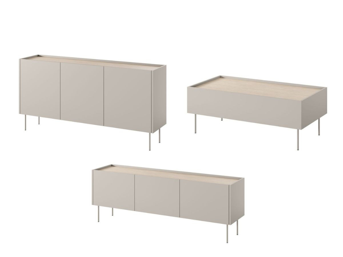 ATLAS set met 170 cm dressoir + 170 cm tv-meubel + 120 cm salontafel