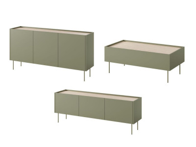 Ensemble ATLAS avec buffet 170 cm + meuble TV 170 cm + table basse 120 cm