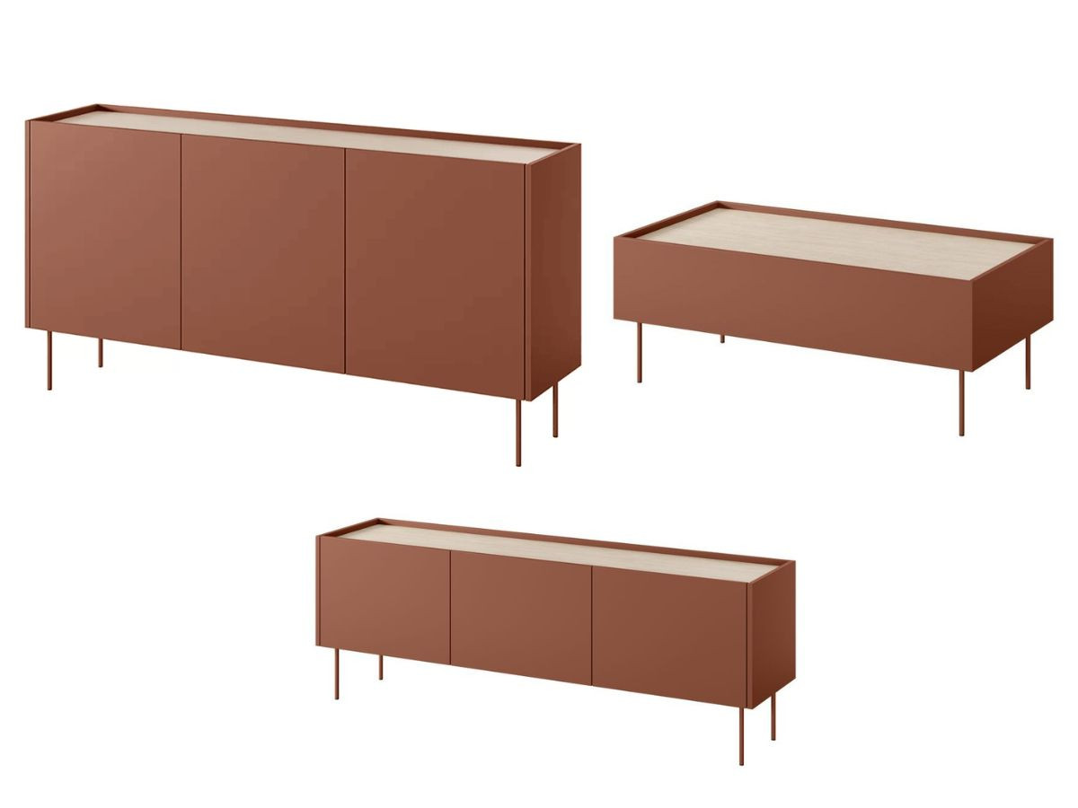 ATLAS set met 170 cm dressoir + 170 cm tv-meubel + 120 cm salontafel