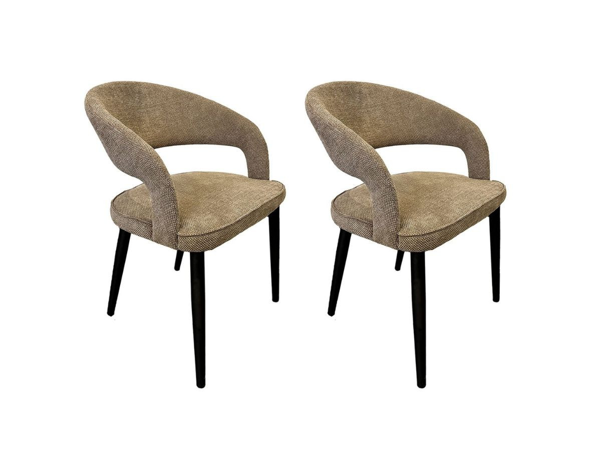 Set van 2 LOUIS stoelen in structuurstof
