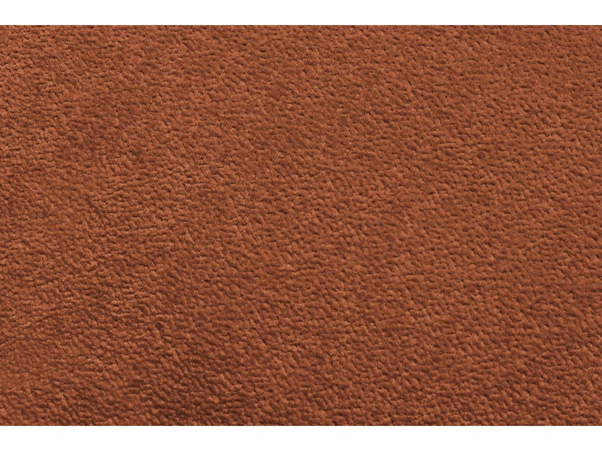 Canapé d'angle fixe EVEREST tissu chiné - Orange - Angle droit - 10 coussins