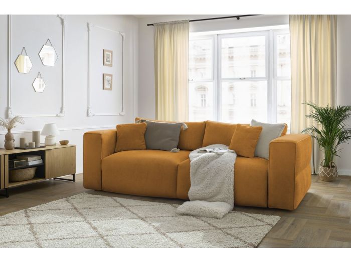 Canapé droit convertible coffre EZECHIEL