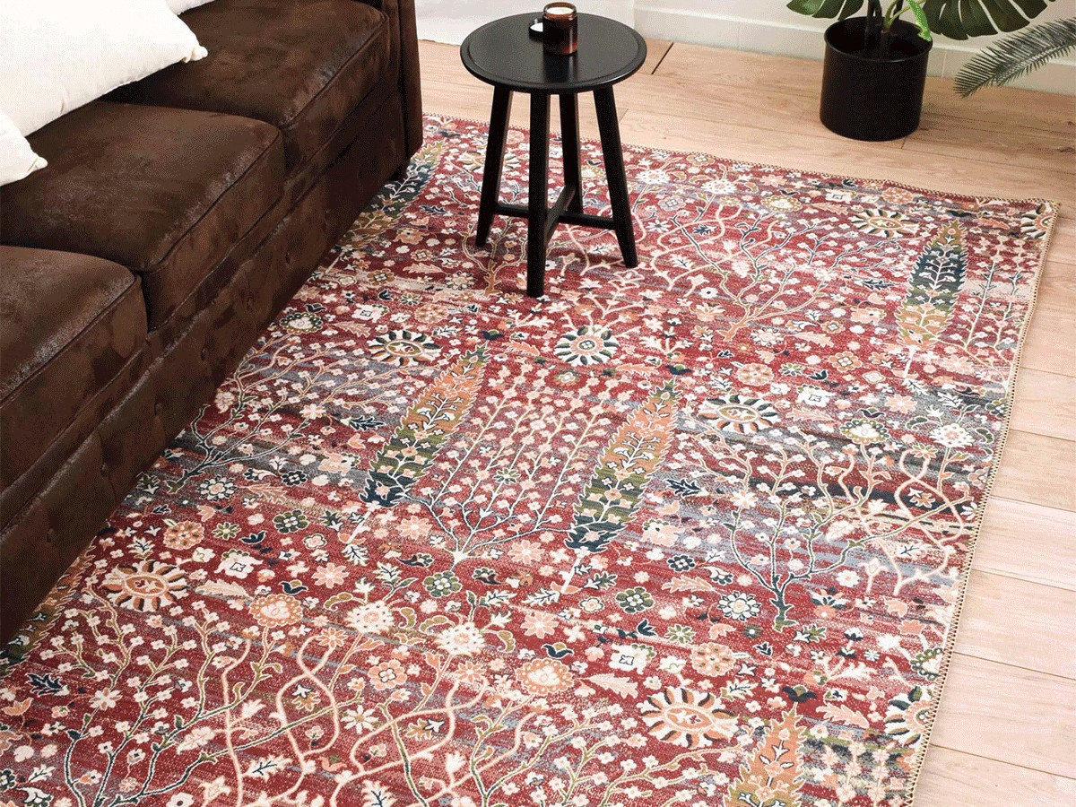 PAO laagpolig vloerkleed met vintage patroon