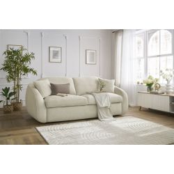 Canap&eacute; lit Cezanne ouverture express tissu lisse