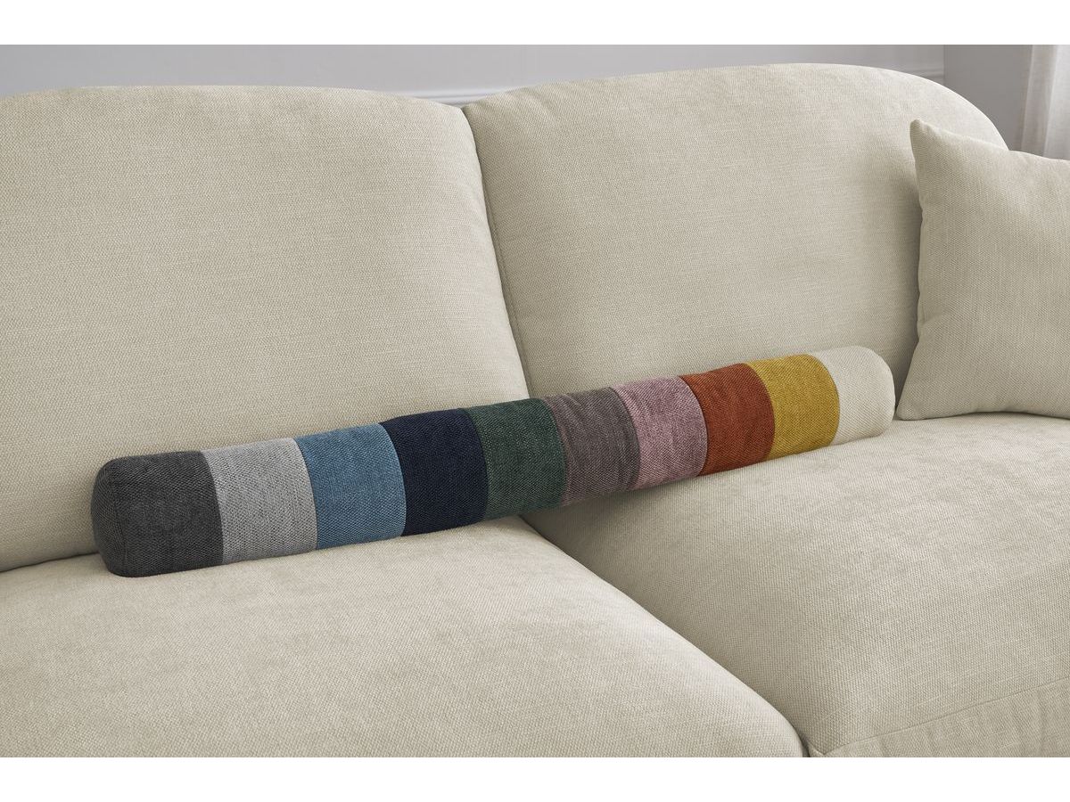 Canapé droit convertible CEZANNE ouverture express tissu lisse