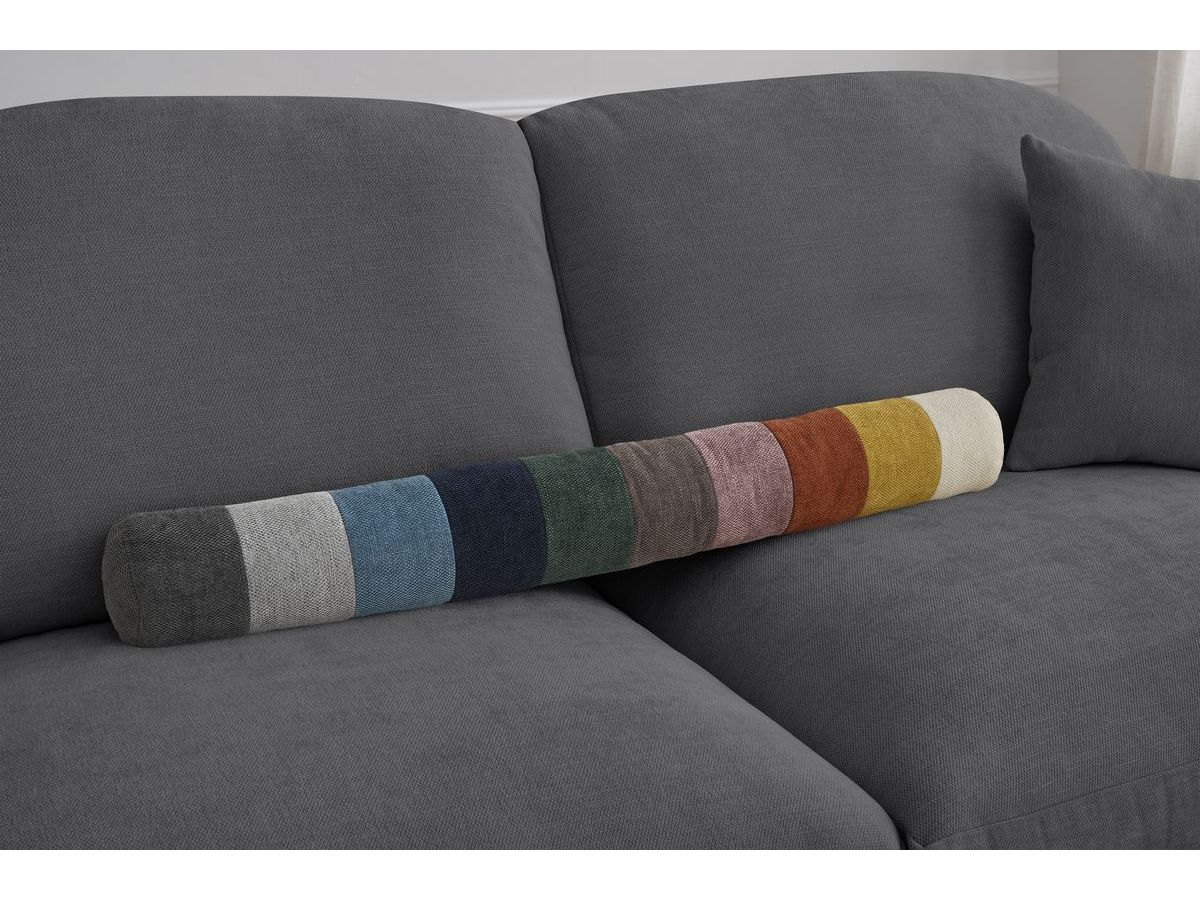 Canapé droit convertible CEZANNE ouverture express tissu lisse