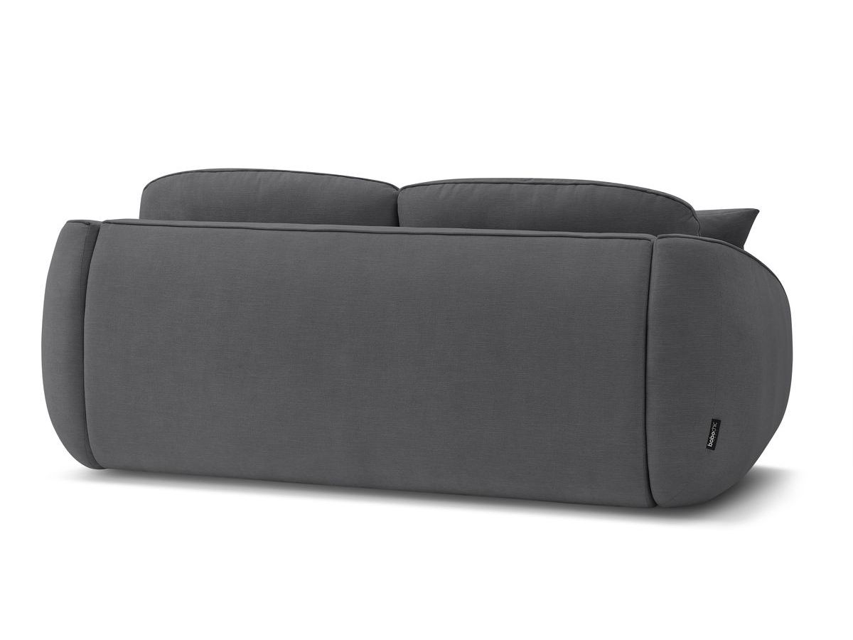 Canapé droit convertible CEZANNE ouverture express tissu lisse