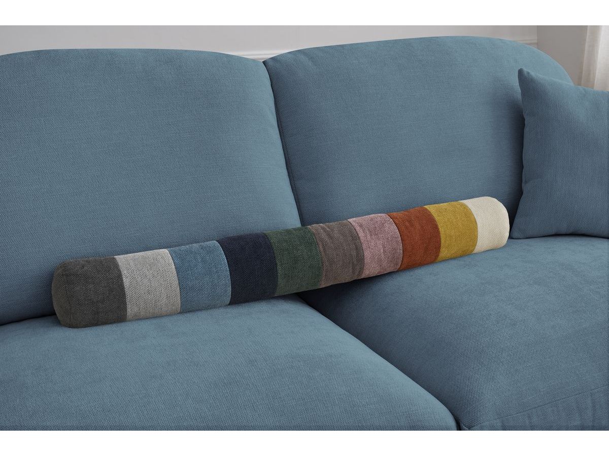 Canapé droit convertible CEZANNE ouverture express tissu lisse