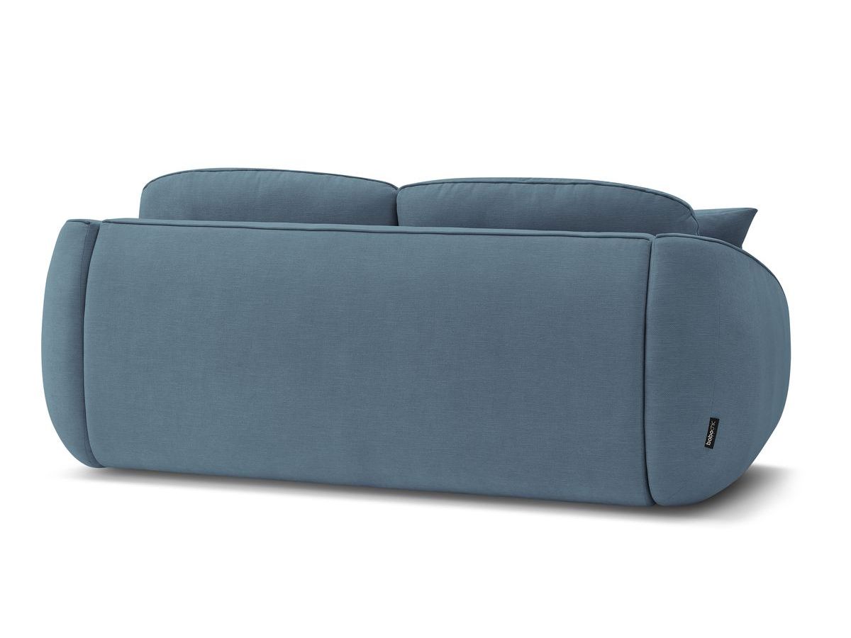 Canapé droit convertible CEZANNE ouverture express tissu lisse