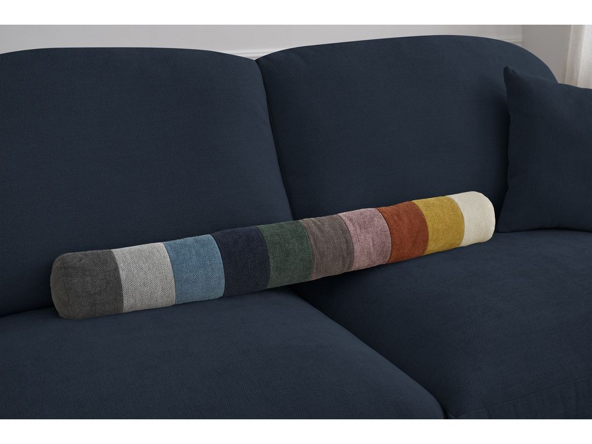 Canapé droit convertible CEZANNE ouverture express tissu lisse