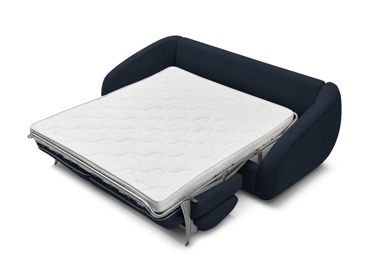 Canapé droit convertible CEZANNE ouverture express tissu lisse