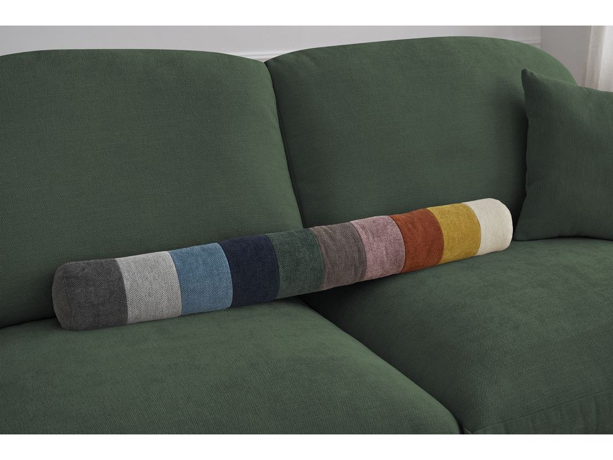 Canapé droit convertible CEZANNE ouverture express tissu lisse