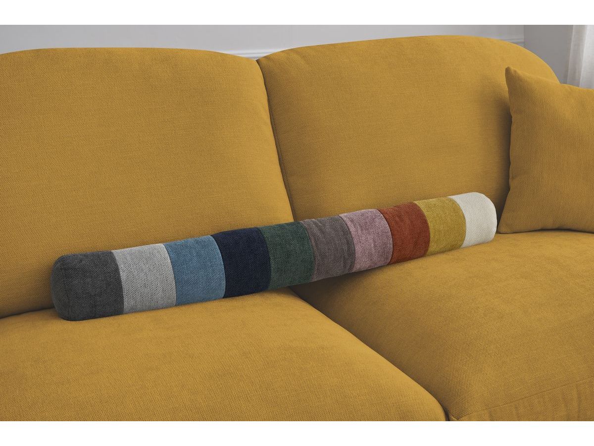 Canapé droit convertible CEZANNE ouverture express tissu lisse