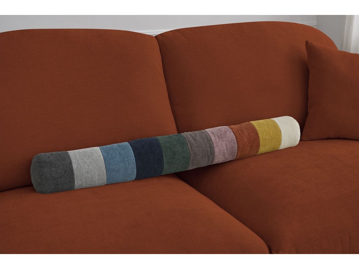Canapé droit convertible CEZANNE ouverture express tissu lisse