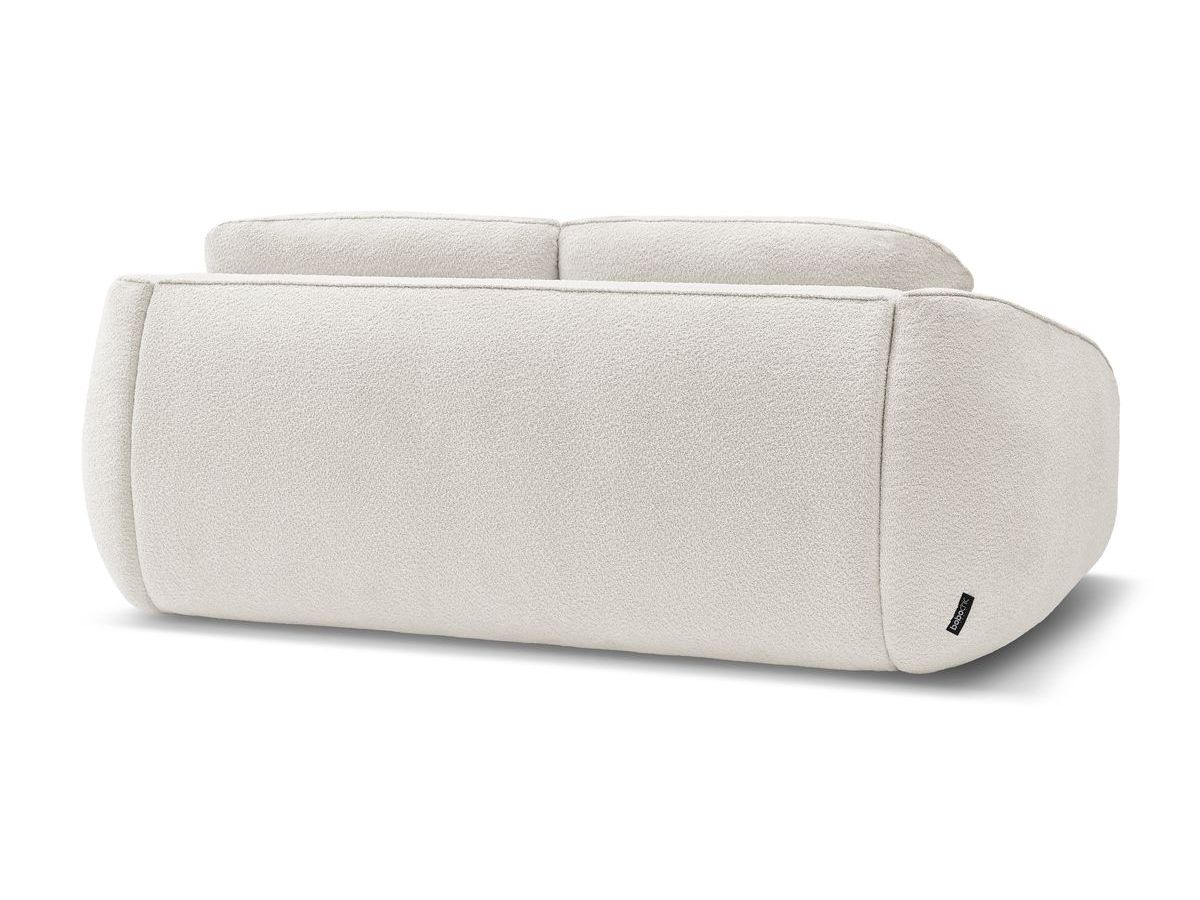 Canapé droit convertible CEZANNE ouverture express tissu bouclette