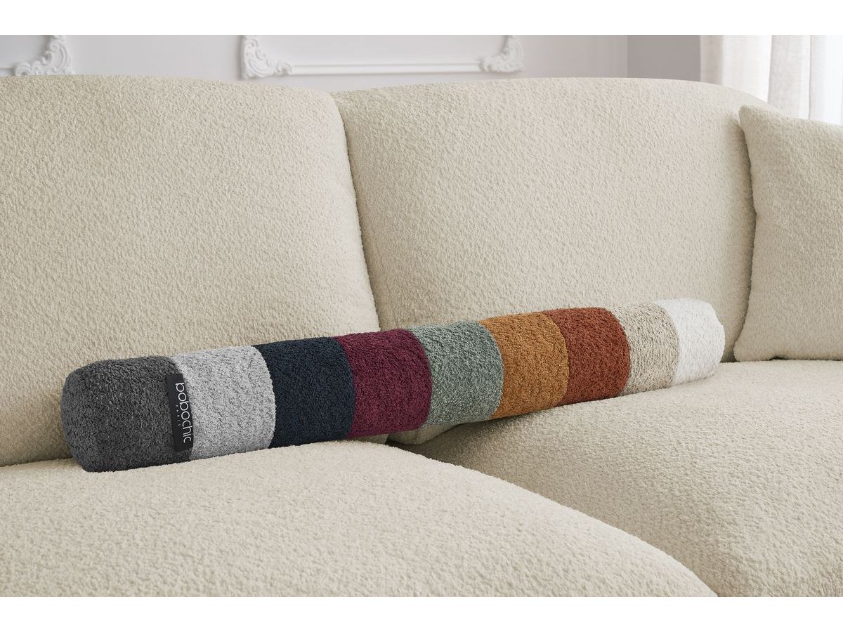Canapé droit convertible CEZANNE ouverture express tissu bouclette