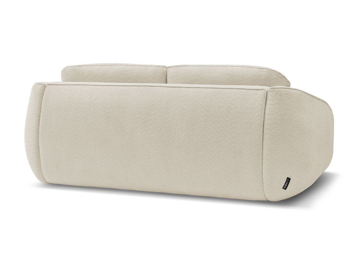 Canapé droit convertible CEZANNE ouverture express tissu bouclette
