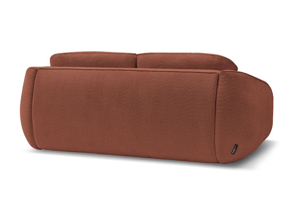 Canapé droit convertible CEZANNE ouverture express tissu bouclette