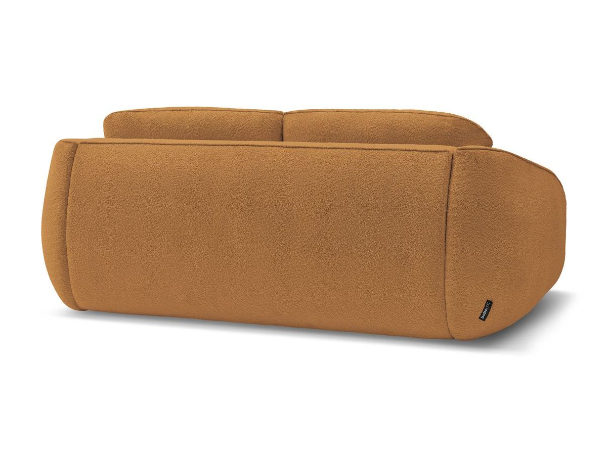 Canapé droit convertible CEZANNE ouverture express tissu bouclette
