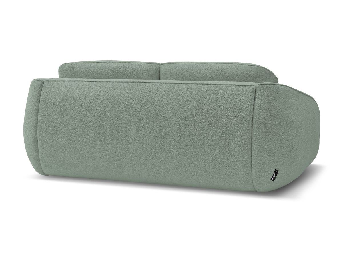 Canapé droit convertible CEZANNE ouverture express tissu bouclette